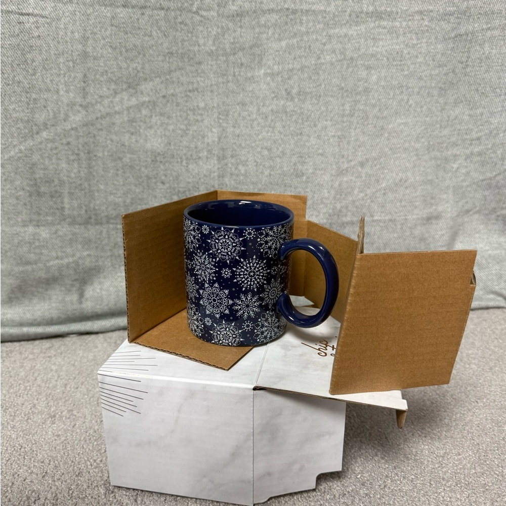 Blue Snowflake Mug
